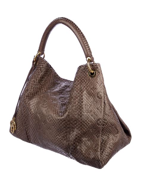 louis vuitton artsy python handle|Louis Vuitton green python bag.